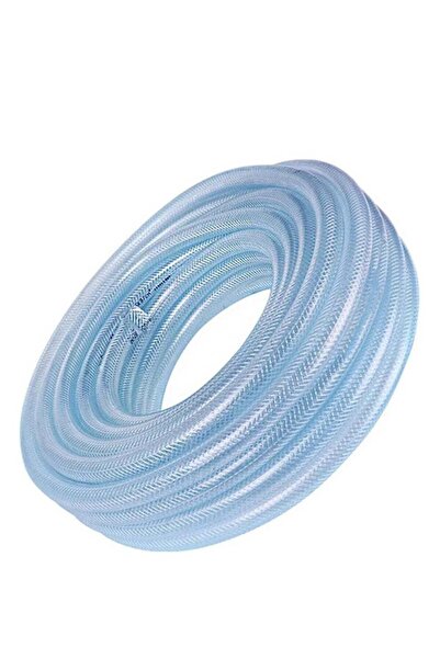 MATAX خرطوم مياه PVC مضفر شفاف شديد التحمل، مقاس 8 مم (1/2 بوصة)، بطول 20 ياردة - للحديقة، السيارة، الحيوانات الأليفة، الأرضيات