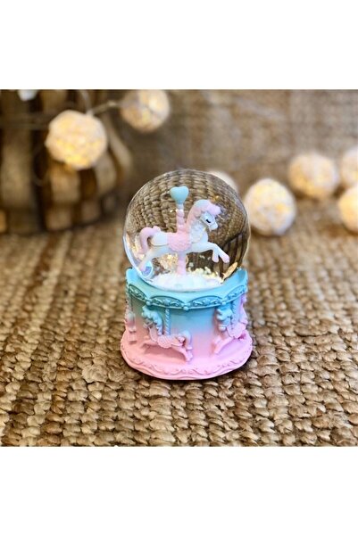 Ailenizin Oyuncakçısı Atlıkarınca Unicorn Işıklı Müzikli Kar Küresi
