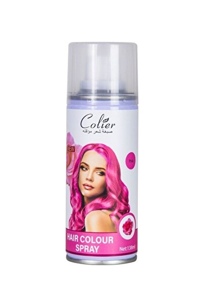 colier كولير بخاخ تلوين الشعر المؤقت أبيض 138 مل وردي