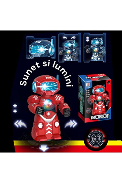OEM Dancing Robot Toy with lights and sound, hand and foot synchronization, 360° rotation, plastic