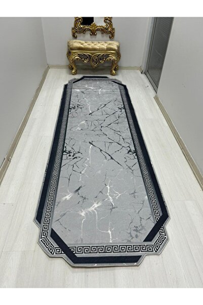 HTC HALI Dijital Baskılı Yıkanabilir Kaymaz Deri Tabanlı Leke Tutmaz Dekorati...