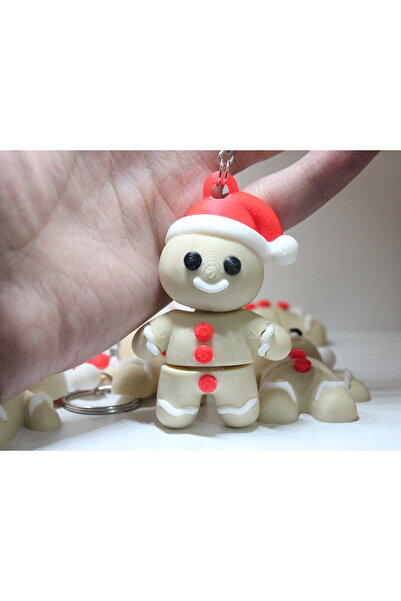 3DMakineSepeti سلسلة مفاتيح كوكيز عيد الميلاد 1 قطعة