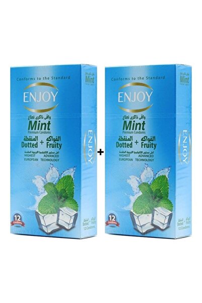 Enjoy Mint Premium Condoms - 2-Pack (12 Condoms per pack)