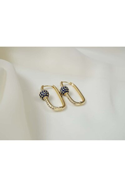 ATELİER TUĞBA Kp085 Dark Blue Earrings
