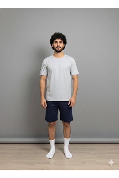 Ayans Pijama قماش قابل للتمدد طقم بيجامة كابري من القطن الممشط