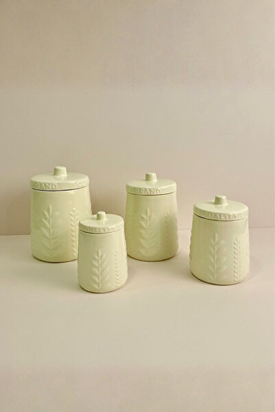 Generic A set of luxurious ceramic storage containers with a sleek and modern design – a touch of beauty and perfect organization for the kitchen.