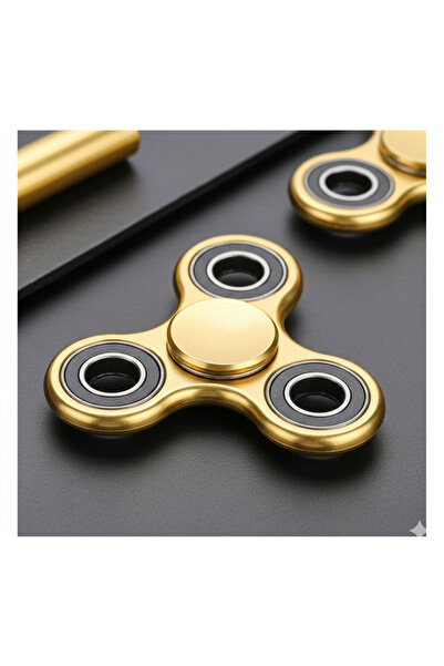 C&On Design Uzun Süre Dönen Metal Stres Çarkı - Gold Rengi / Fidget Spinner