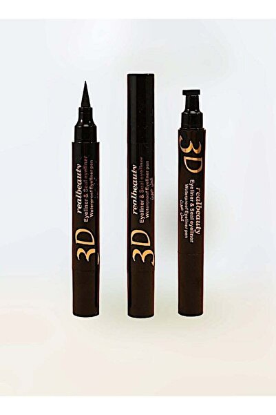 real beauty Dual-ended eyeliner pencil with black cap, 2-pack