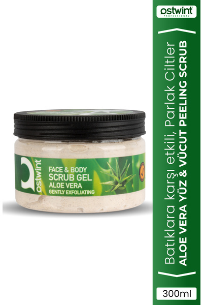 Ostwint Yüz Ve Vücut Cilt Bakım Scrub Peeling Maske Alo Vera 300 ml