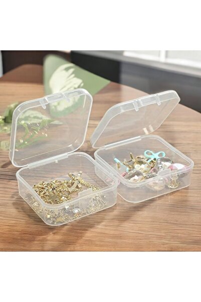 OEM Set of 5 mini storage and organization boxes for jewelry, medicine, candy, with lid, transparent