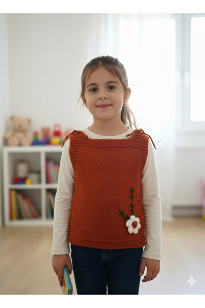 Mariohalil El örgüsü 7 8 yaş süveter