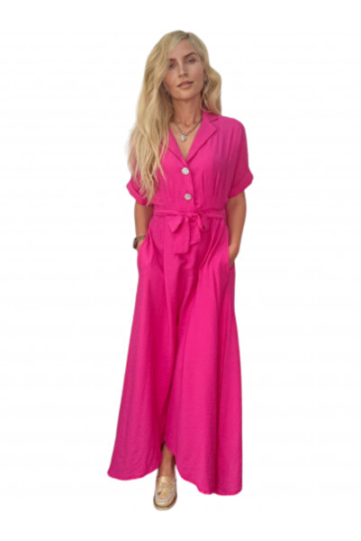 OEM Rochie dama camasa lunga cu cordon - Sophie - Negru
