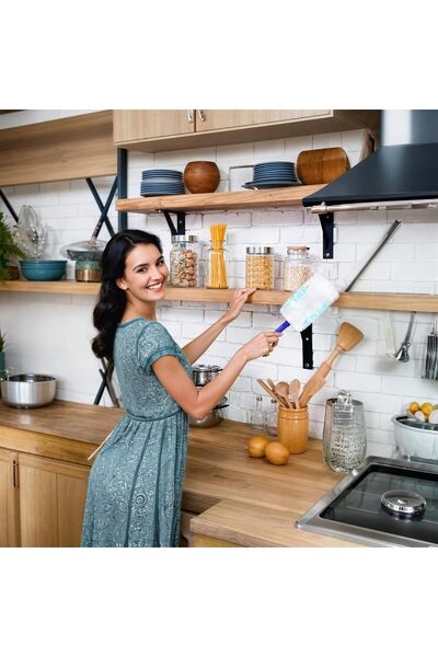 Duomama 30-Pack Duster Refills with 1 Handle - for Furniture, Blinds, Ceiling Fans & Cars