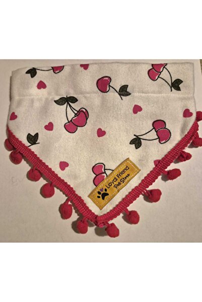 Loyal Friend Store KÖPEK FULAR KİRAZLI (20-30 CM)