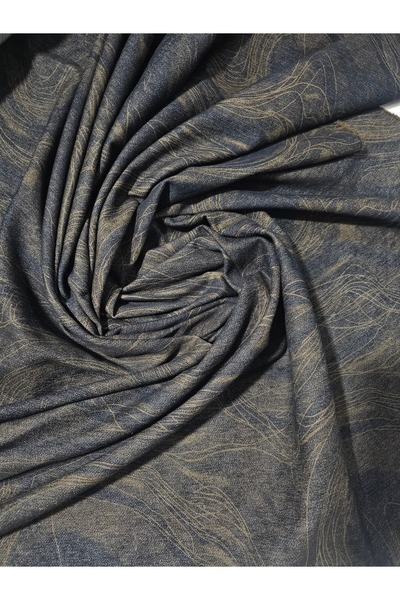 Oralı Baskılı Kot Kumaş