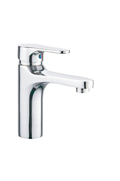 Generic Hot and Cold Bathroom Sink Mixer - Zinc Alloy Chrome with 60 cm Hoses