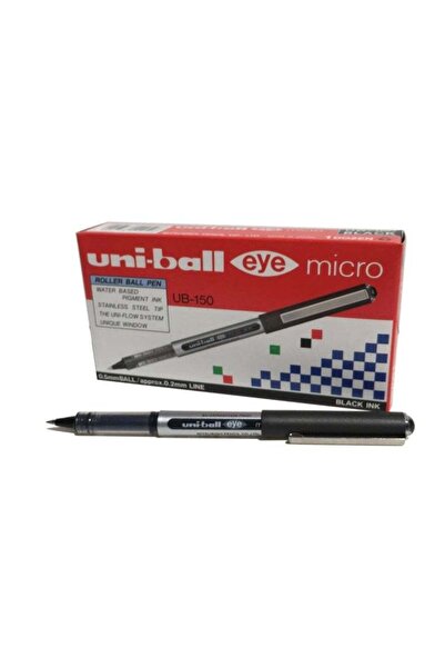 Generic Mitsubishi Uni-ball Eye Micro Rollerball Pen - Black, Pack of 12