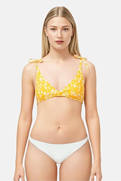 New Look Women Allover Print Lightly Padded Bikini Top, Multicolor