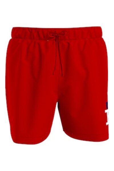 Tommy Hilfiger monogram swim shorts, Red, M