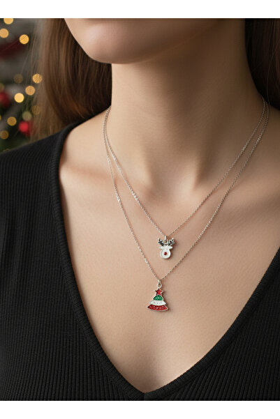 Gistoria Yılbaşı Gümüş Mineli Kolye Seti