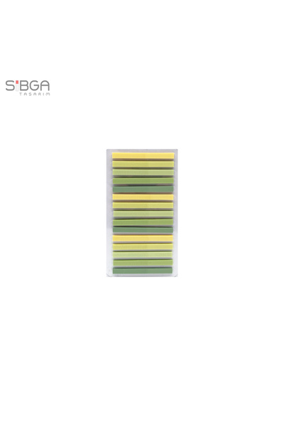sibga tasarım Küçük İnce Şerit 300 yaprak Şeffaf Renkli Postit Post-it Post I...
