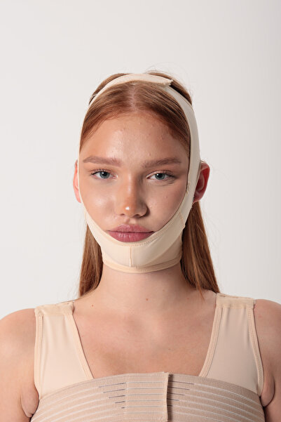 H&A Korse Çene Bandı Korse Kadın Erkek Yüz Estetiği Yüz Germe Çene Liposuctio...