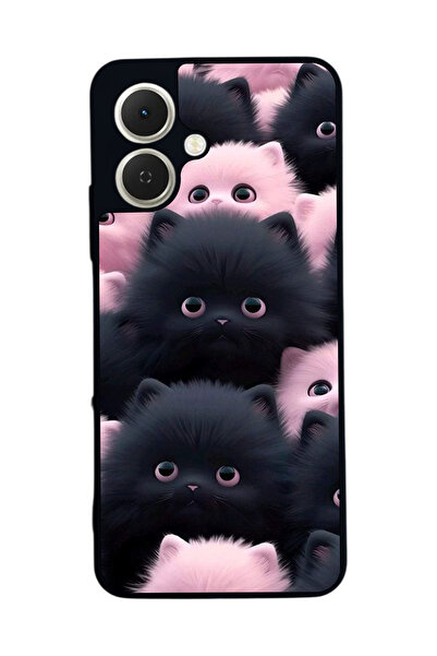 TECNO متوافق مع Spark GO 2 مطبوع ، أسود غير لامع، سيليكون ناعم، واقي، غطاء ممتص للصدمات، حافظة