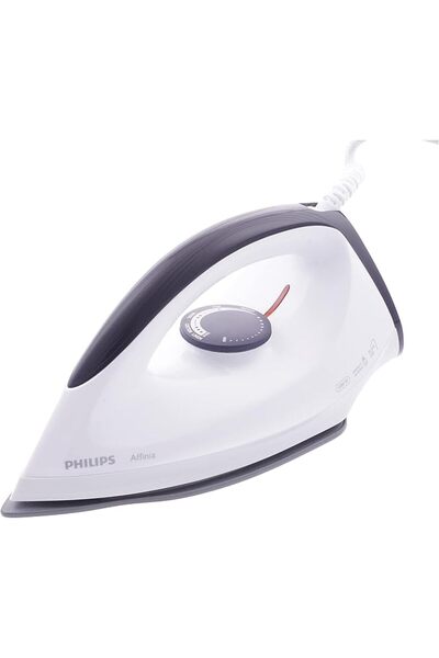 Philips Dry Iron - Non-Stick & Scratch Resistant Aluminum - 1200 W - GC 160/07