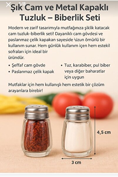 Acarlar Ticaret 1 Adet Mini Tuzluk