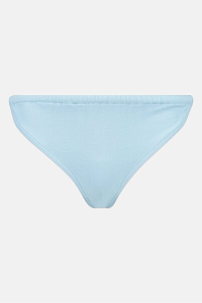 ASOS Women Textured Bikini Bottom, Sky Blue