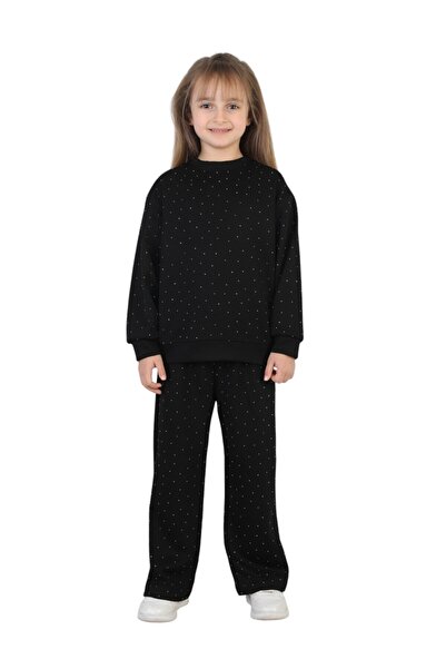 ERDEM KIDS Σετ πιτζάμες για κορίτσια με πέτρες Άνετο και καθημερινό σετ δύο τ...