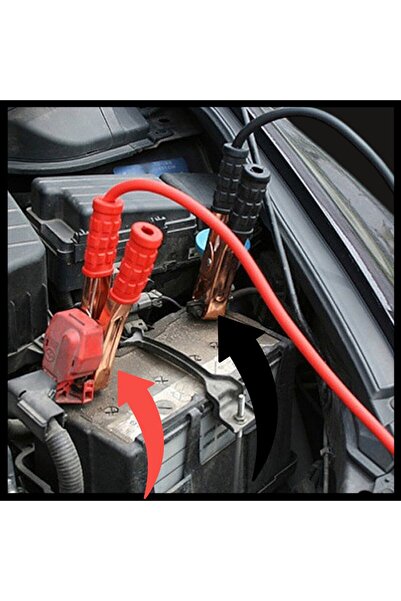 OEM Set cabluri de pornire cu clesti, 2x2,5m, 12V/24V, rosu/negru, transfer curent,auto,utilaje Agricole