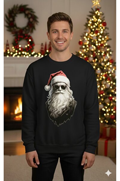 one button Hanorac unisex cu design special de Anul Nou, imprimat, cu gâtul r...