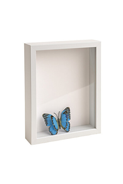 FOTOJENİK Ahşap Derin Beyaz Hatıra Kutusu 17x22 cm