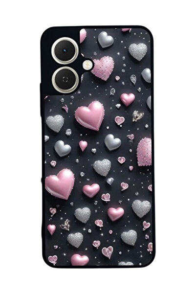 TECNO متوافق مع Spark GO 2 مطبوع ، أسود غير لامع، سيليكون ناعم، واقي، غطاء ممتص للصدمات، حافظة