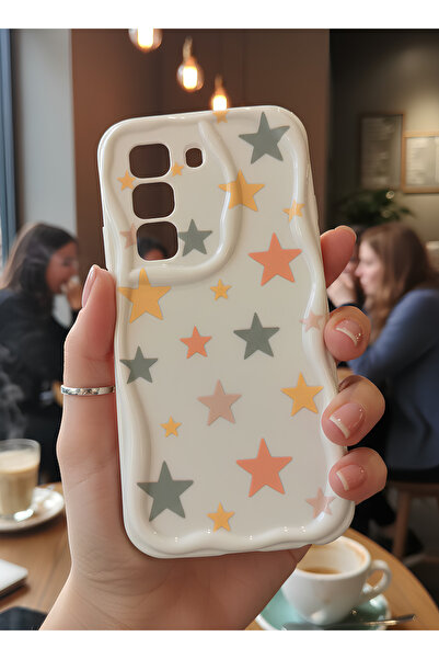 TechTrove حافظة إنفينيكس هوت 50 4G المتوافقة مع نمط النجوم الباستيل ذات الحوا...