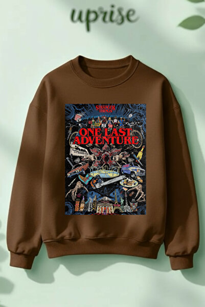 Vordevia Hanorac Stranger Things One Last Adventure cu imprimeu din bumbac 3 ...