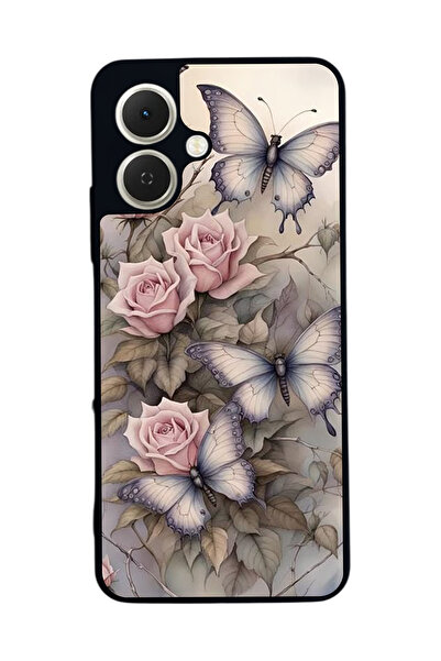 TECNO متوافق مع Spark GO 2 مطبوع ، أسود غير لامع، سيليكون ناعم، واقي، غطاء ممتص للصدمات، حافظة