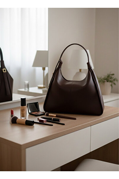 Elory Grace حقيبة كتف نسائية من الجلد البني – حقيبة يد، موديل خاص سيرا