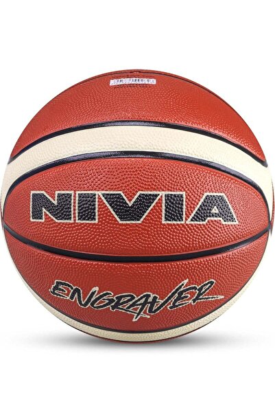 NIVEA Engraver Basketball Size 7 – Soft Molded Rubber, 14-Panel, Durable for Indoor and Outdoor Pl