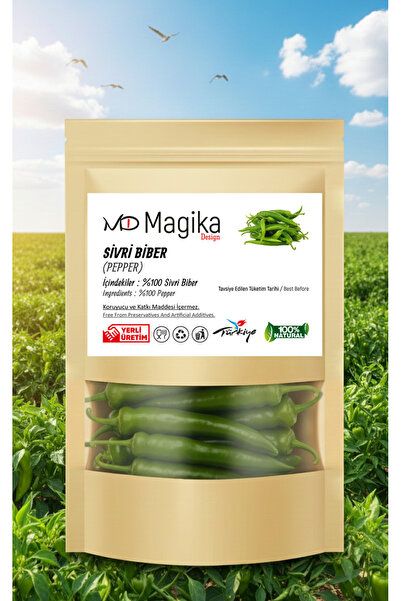 Magika Design Sivri Biber - 1 KG - Taze Hasat - Yerli Üretim - %100 Doğal, %1...