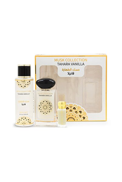 Gulf Orchid Set Tahara Vanilla Unisex, Eau de Parfum 60ml + Body Spray 250ml + Concentrated Oil 12ml