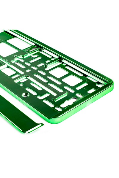 AMIO Πλαστική βάση πινακίδας κυκλοφορίας, υψηλής ποιότητας, ΠΡΑΣΙΝΟ χρώμα