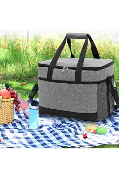 Avex Geanta termoizolanta pentru picnic sau plaja, capacitate 16l, culoare Gri