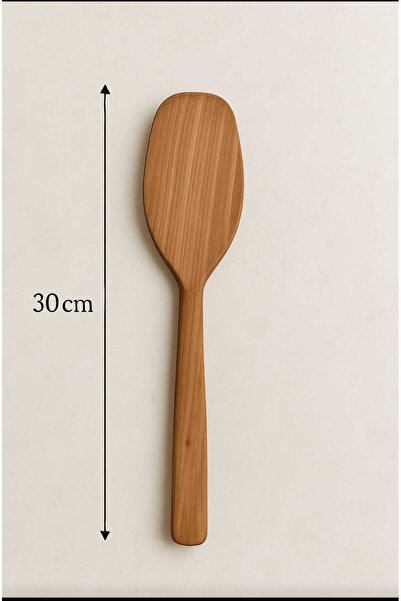 WoodBay Almond Wood Wooden Shovel Spatula 30 cm – Natural, Handmade, Non-Stic...