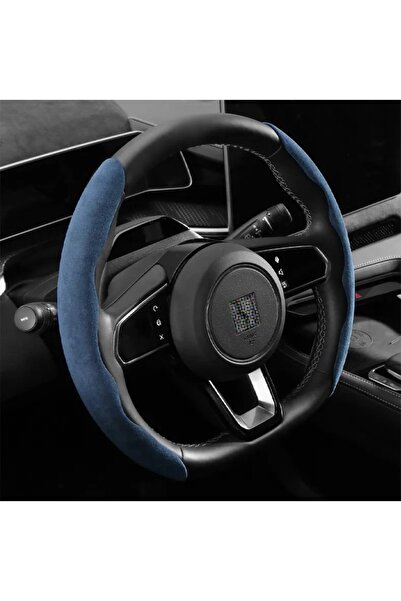 Avex Set 2 ornamente volan finisaj ALCANTARA ALBASTRU, dimensiune universala