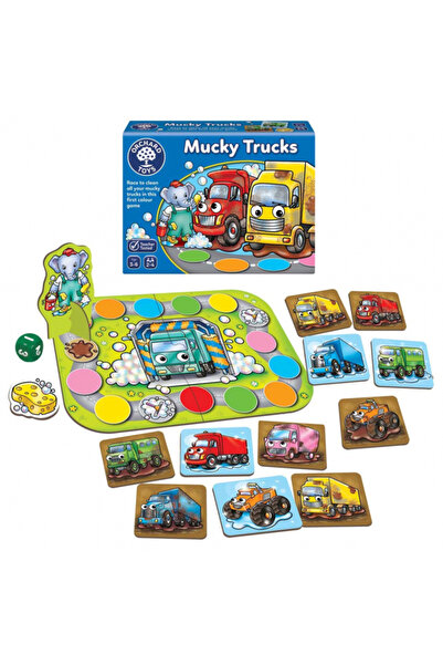 Orchard Toys Joc de societate Mucky Trucks Muddy Trucks