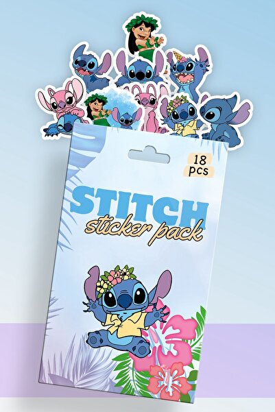 TOYZ PLAY Stitch Kutulu Sticker Set 18'li