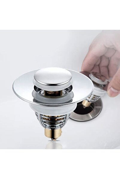 Avex Dop scurgere chiuveta, universal, deschidere cu click, material oțel, di...