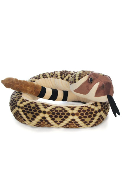 Wild Republic Șarpe cu spatele diamantat vestic - Jucărie de pluș 141 cm